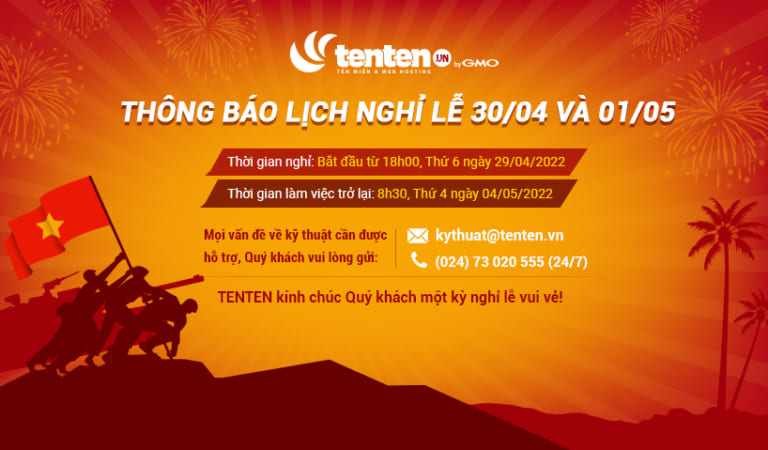 Thông báo lịch nghỉ lễ 30/04-01/05 và nghỉ mát 2017