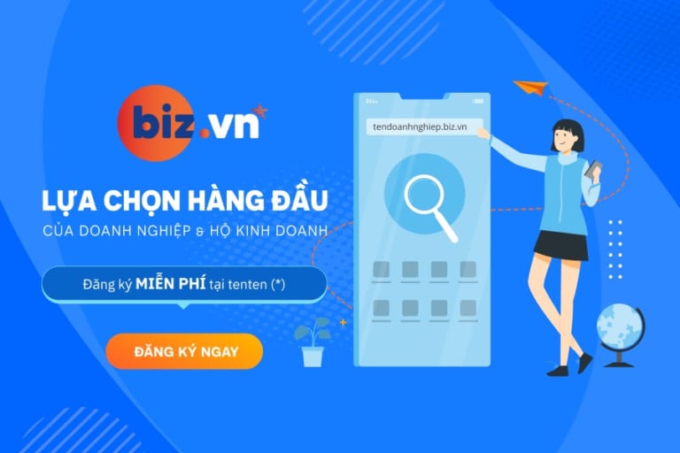 Miễn phí 100% tên miền .biz.vn cho doanh nghiệp và hộ kinh doanh