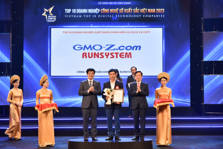 GMO-Z.com RUNSYSTEM entered the TOP 10 Excellent Digital Technology Companies in Vietnam 2023 for the 7th consecutive time.