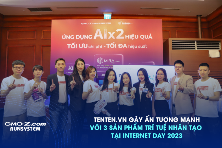 Tenten.vn made a strong impression with 3 AI products at Internet Day 2023