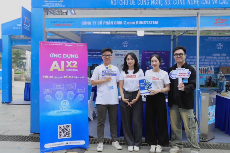 GMO-Z.com RUNSYSTEM tham gia Triển lãm kết nối giao thương, giới thiệu sản phẩm công nghệ số thành phố Hà Nội năm 2024.